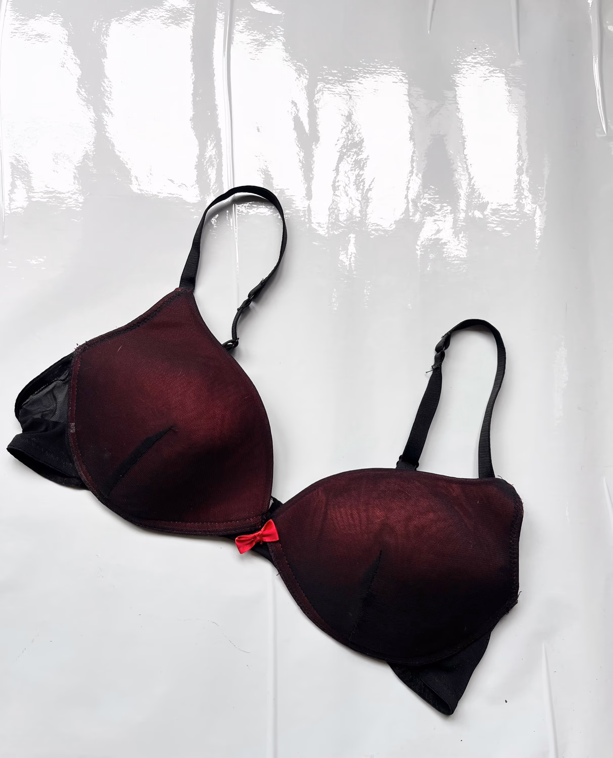 Wine mesh Bra