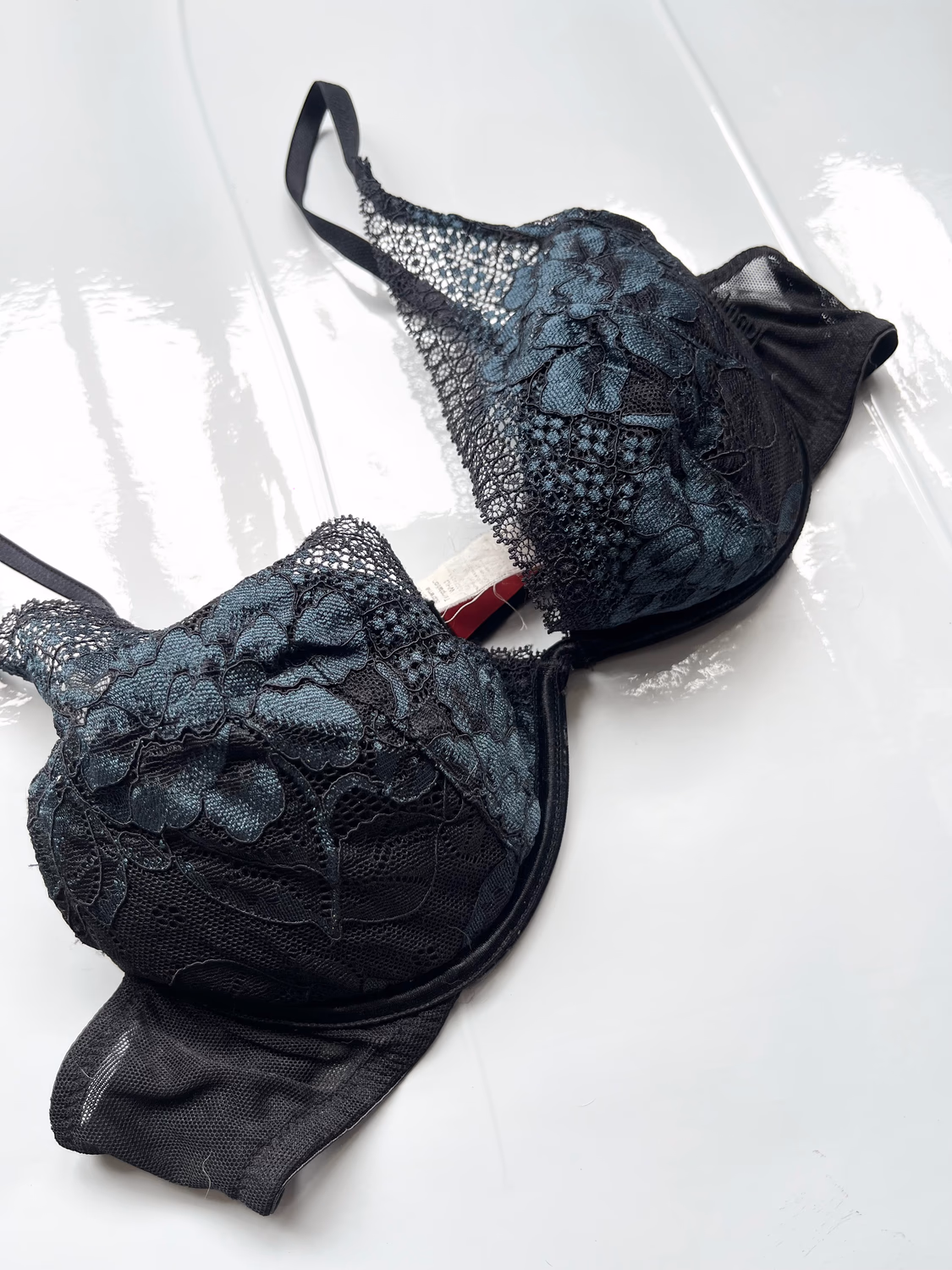 Black lace bra  thumbnail view 3
