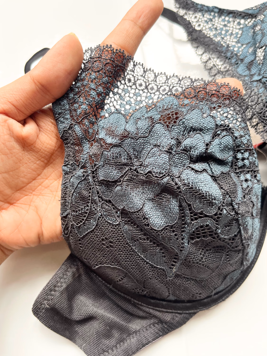 Black lace bra  thumbnail view 2