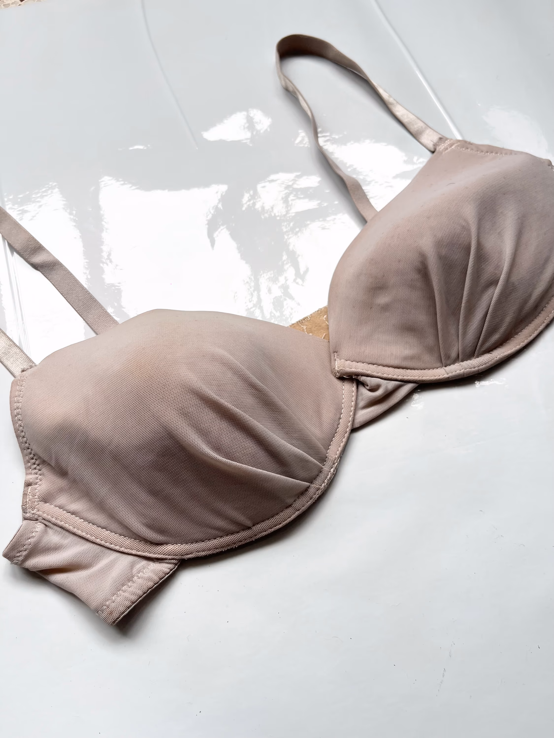 Beige Mesh bra  thumbnail view 2