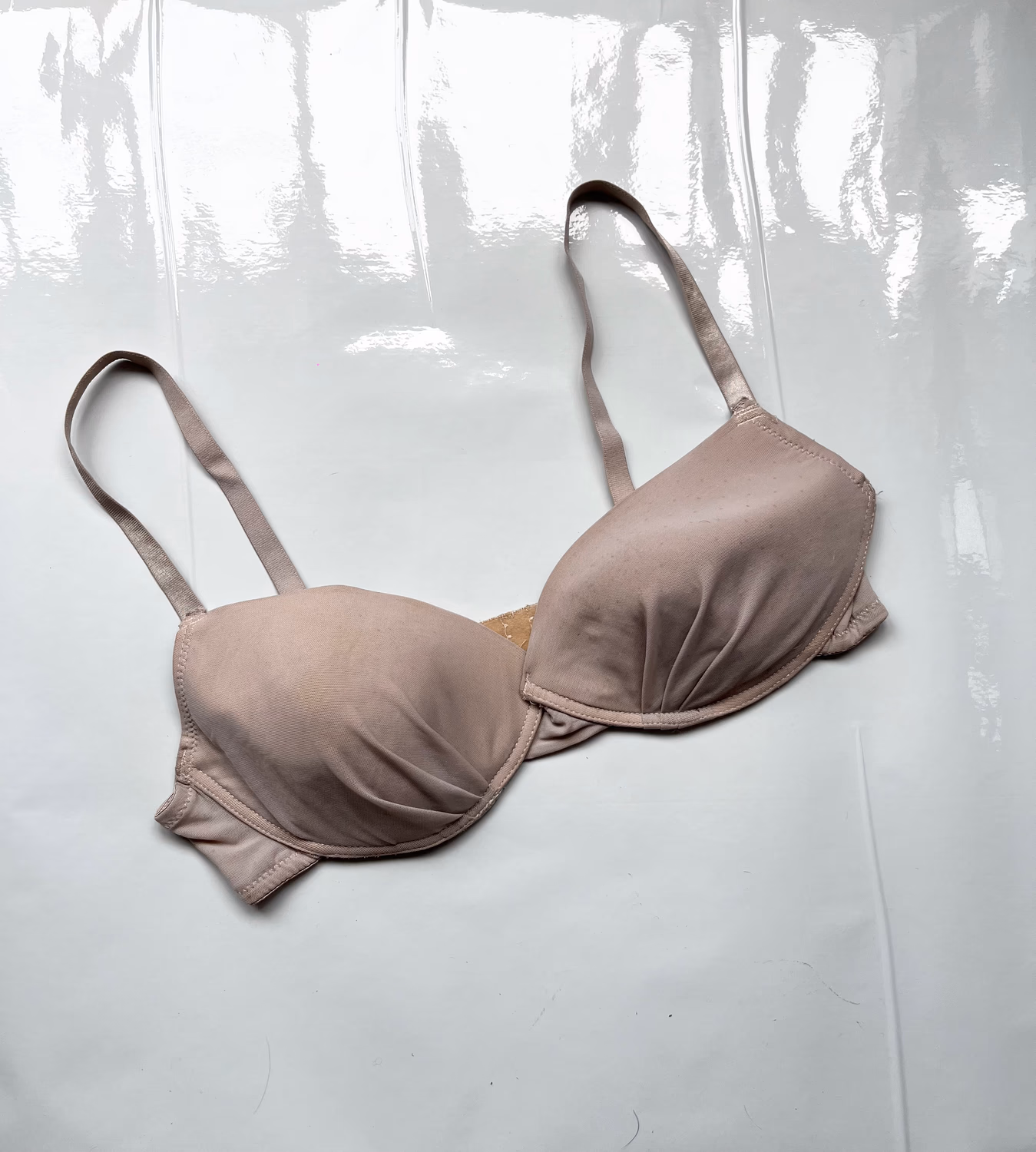 Beige Mesh bra 