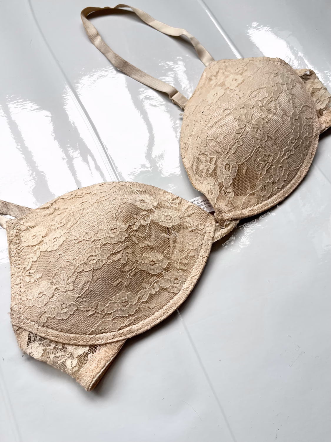 Beige Lace bra  thumbnail view 2