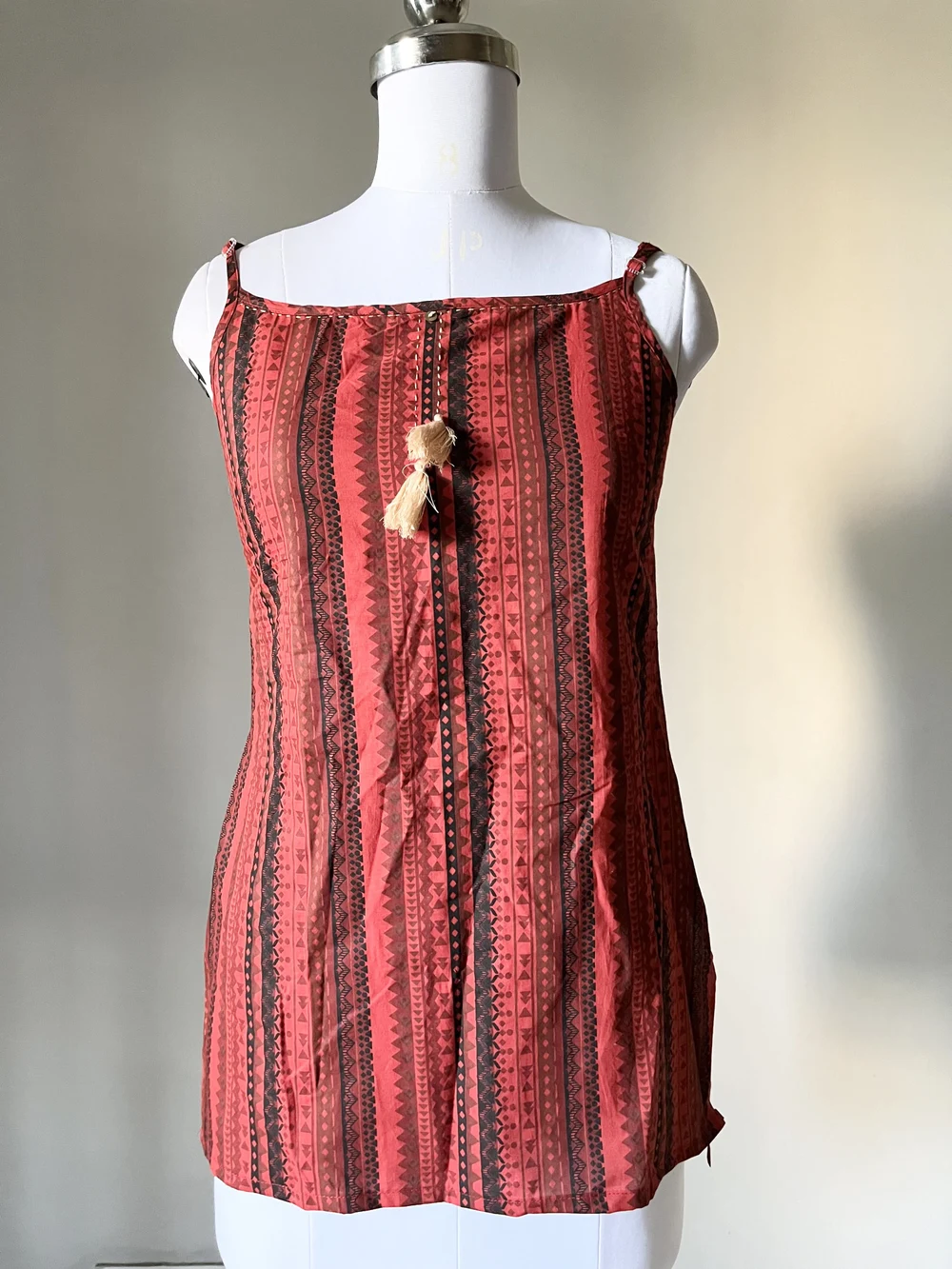 Red aztec handmade kurti