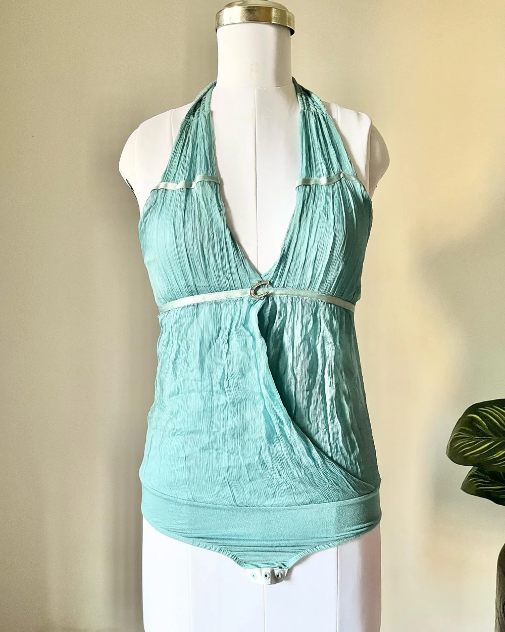 Halter neck bodysuit 