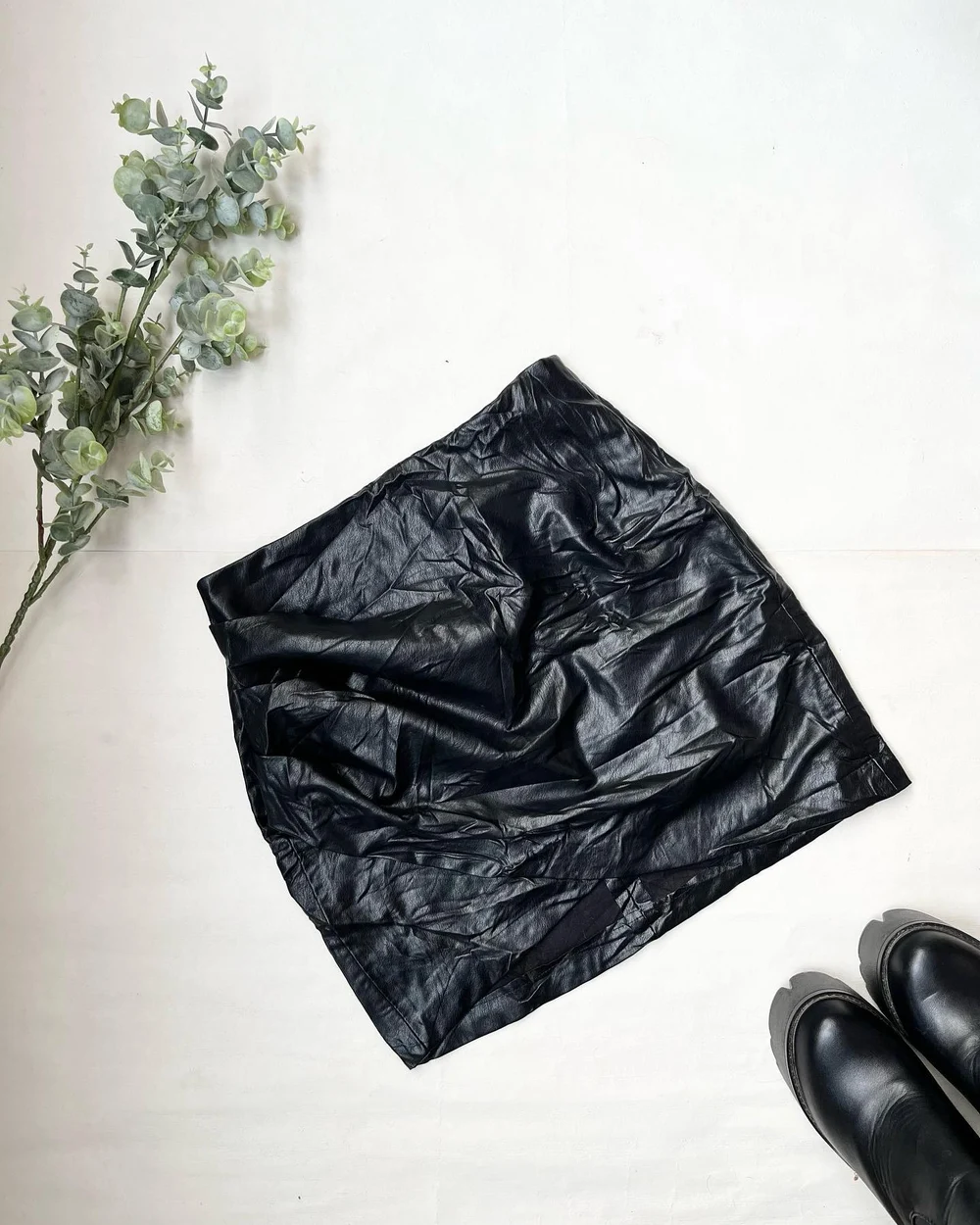 Tulip leather skirt  thumbnail view 7