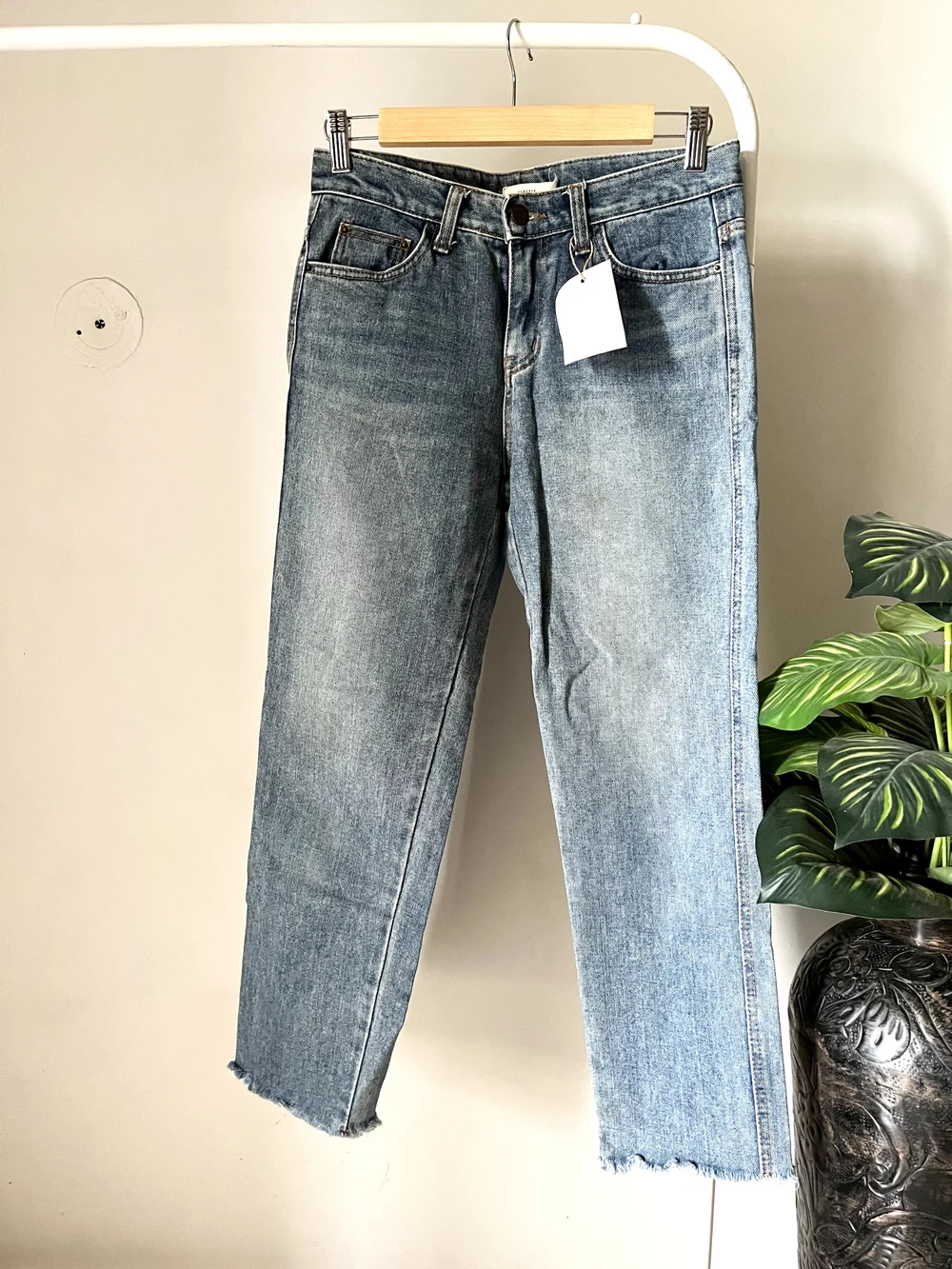 Blue straight fit jeans 
