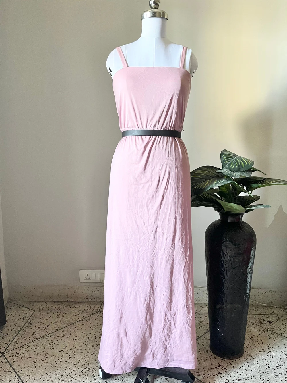 Pink maxi dress