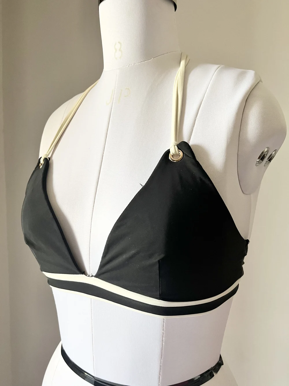 Black contrast Bikini top  thumbnail view 2