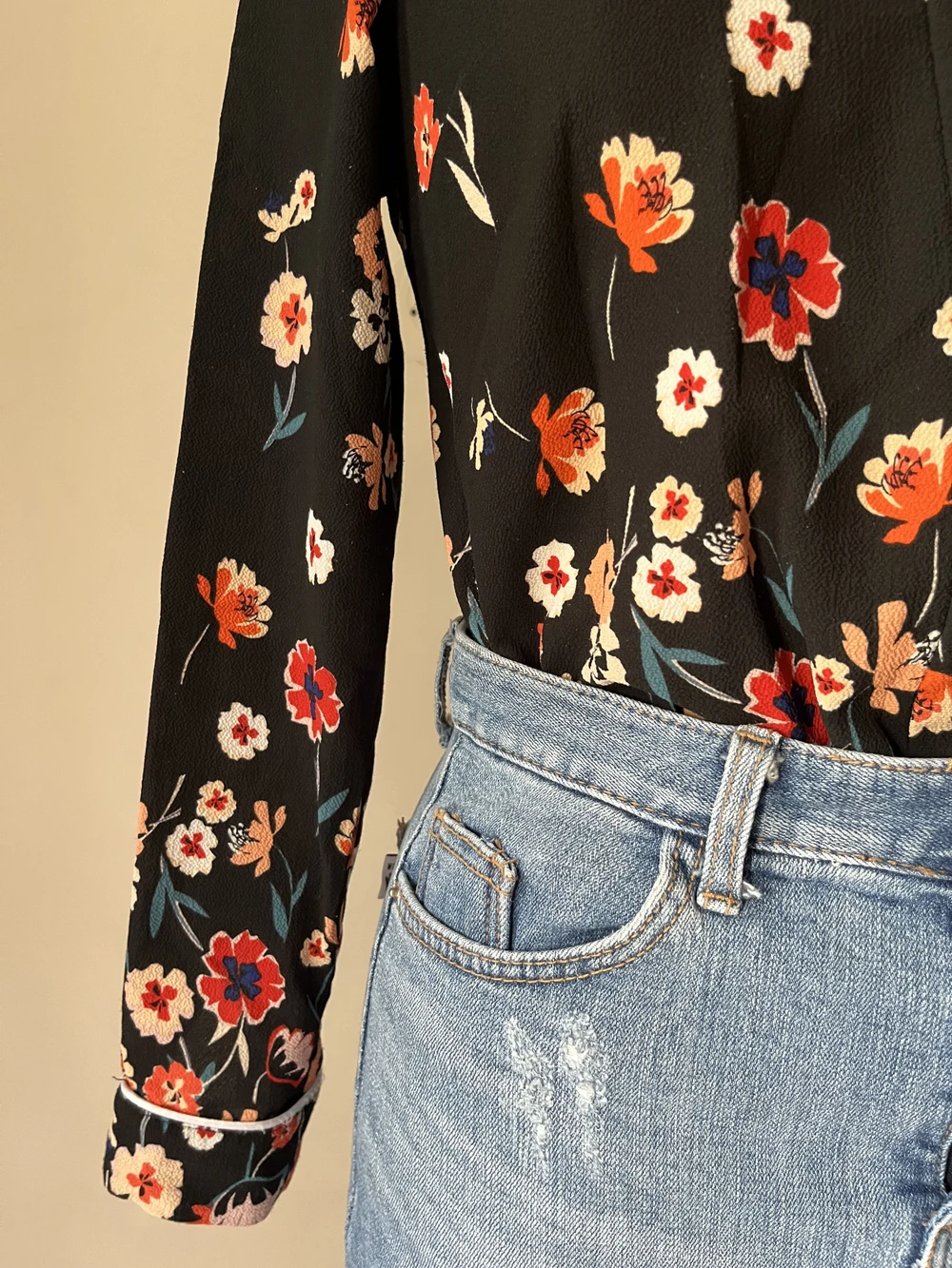 Floral black shirt  thumbnail view 5