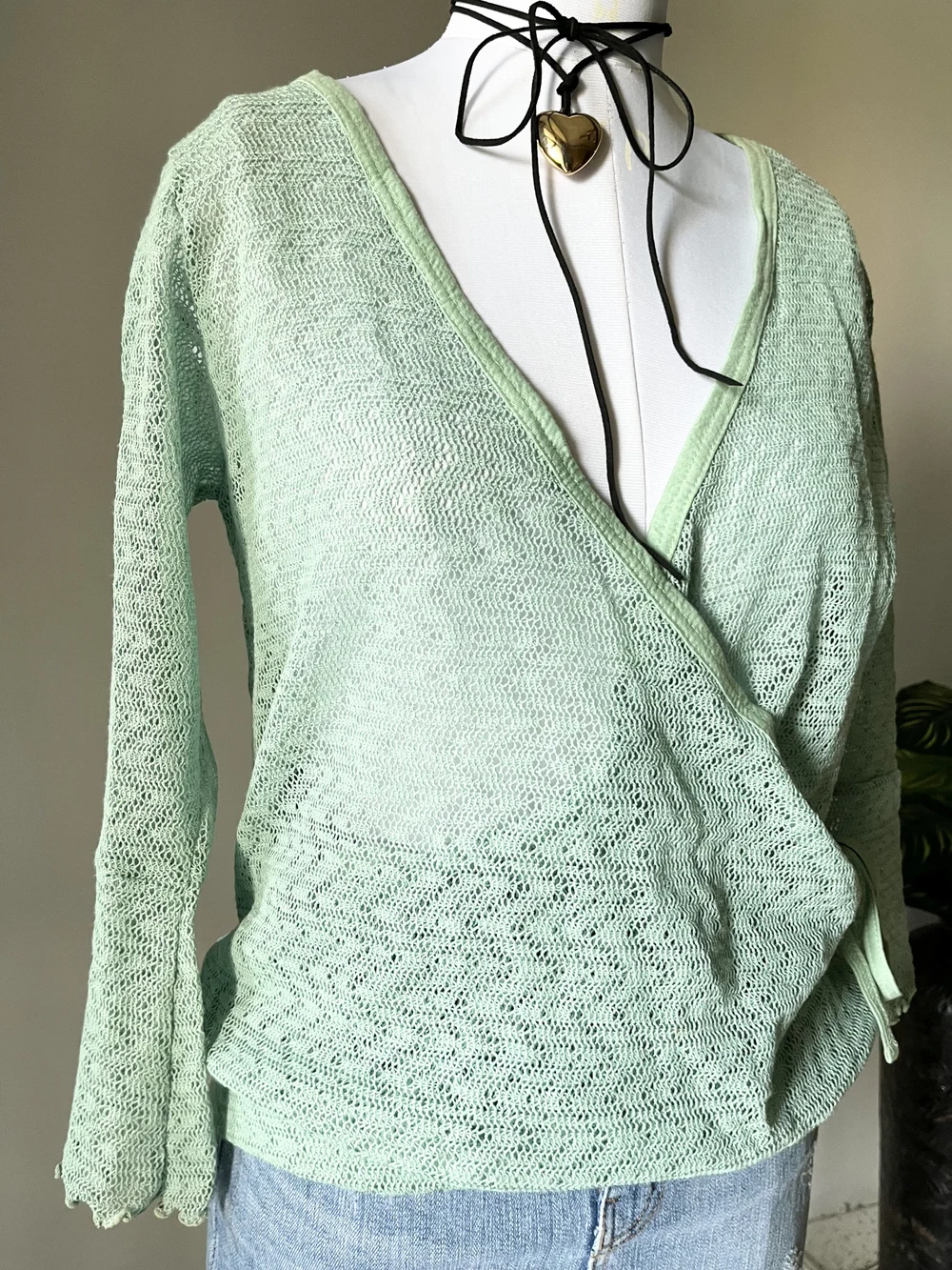 Green wrap top  thumbnail view 5
