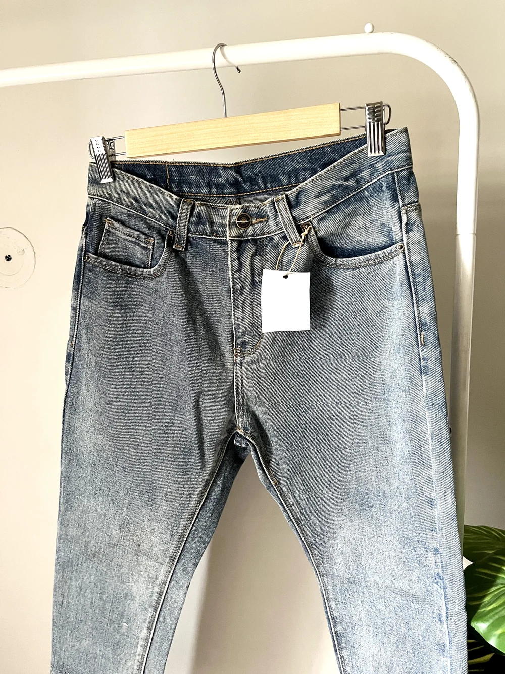 Blue tapered denim  thumbnail view 5