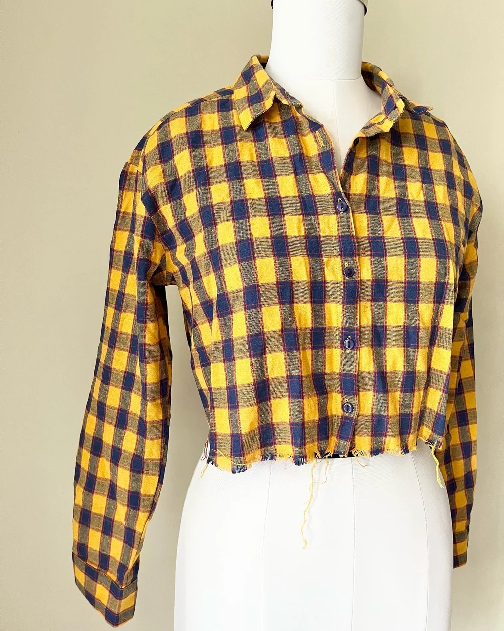 Yellow Checkered shirt  thumbnail view 2