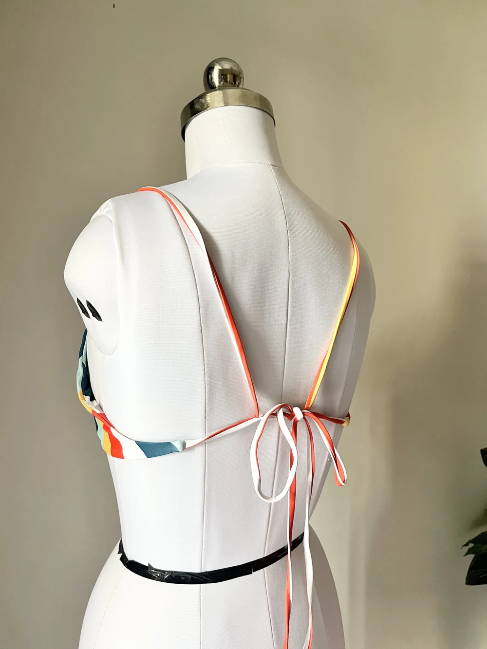 Multicolored bikini top thumbnail view 2