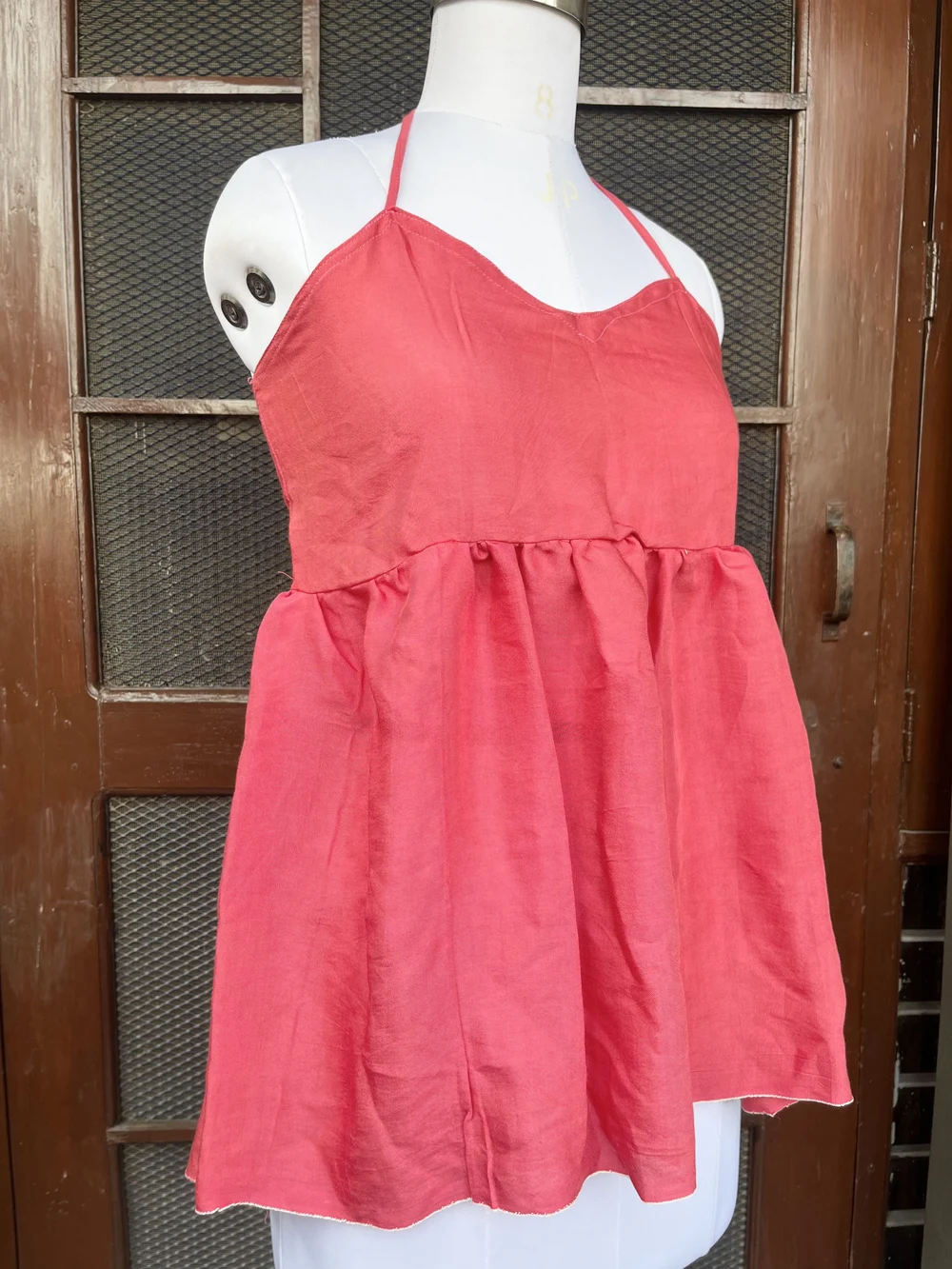 Pink Halter-neck kurti thumbnail view 2