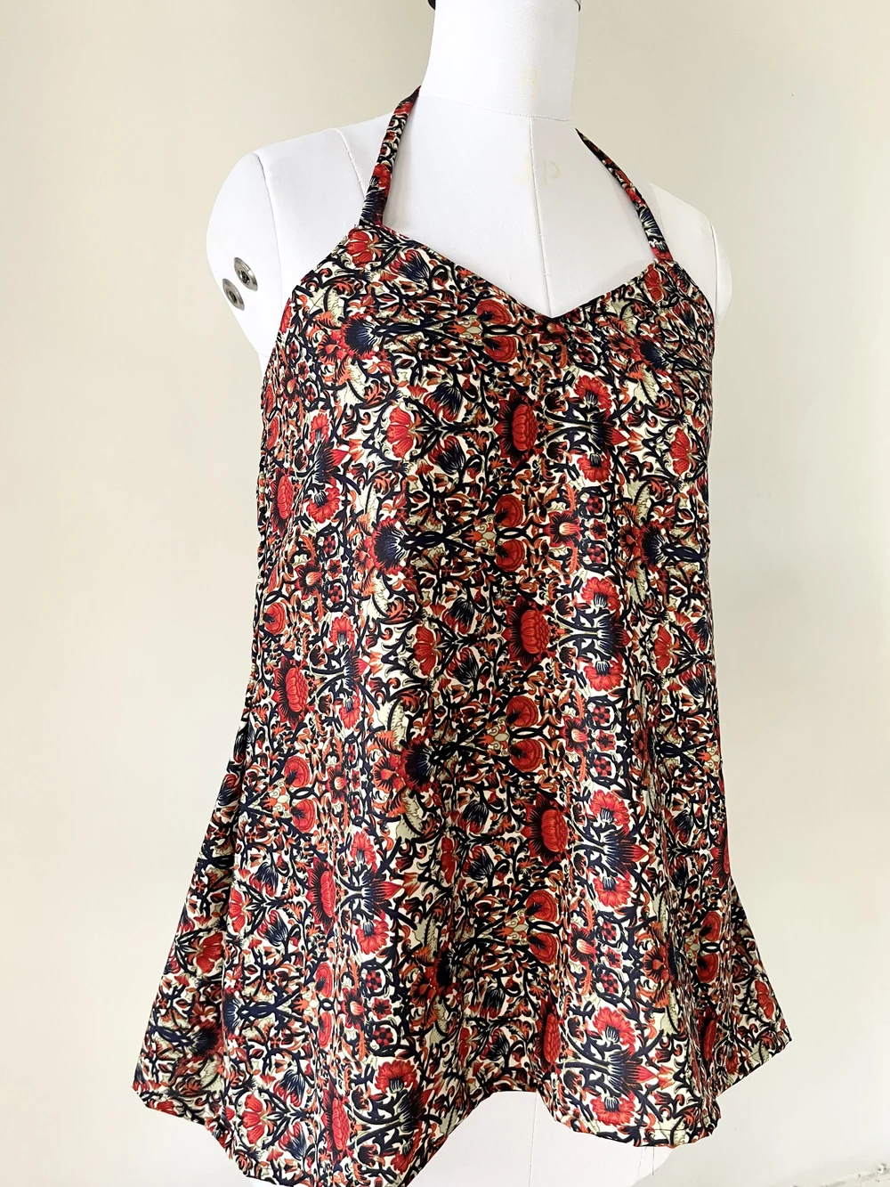 Floral halterneck short kurti thumbnail view 5
