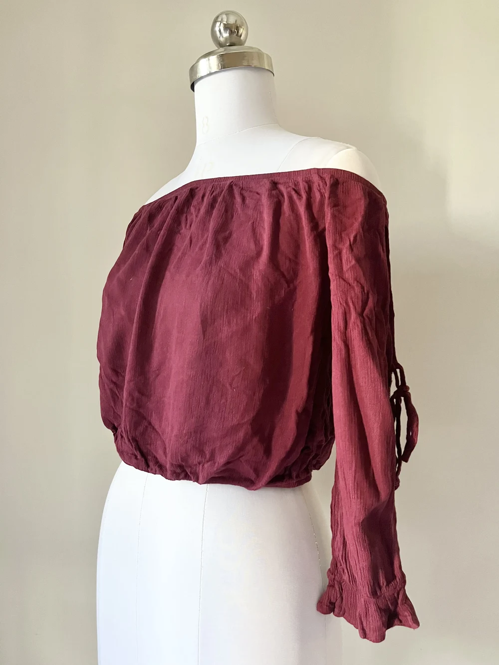 Off shoulder slit sleeves top  thumbnail view 6
