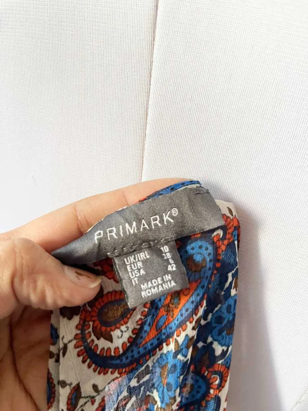 Paiisley print peplum top  thumbnail view 3