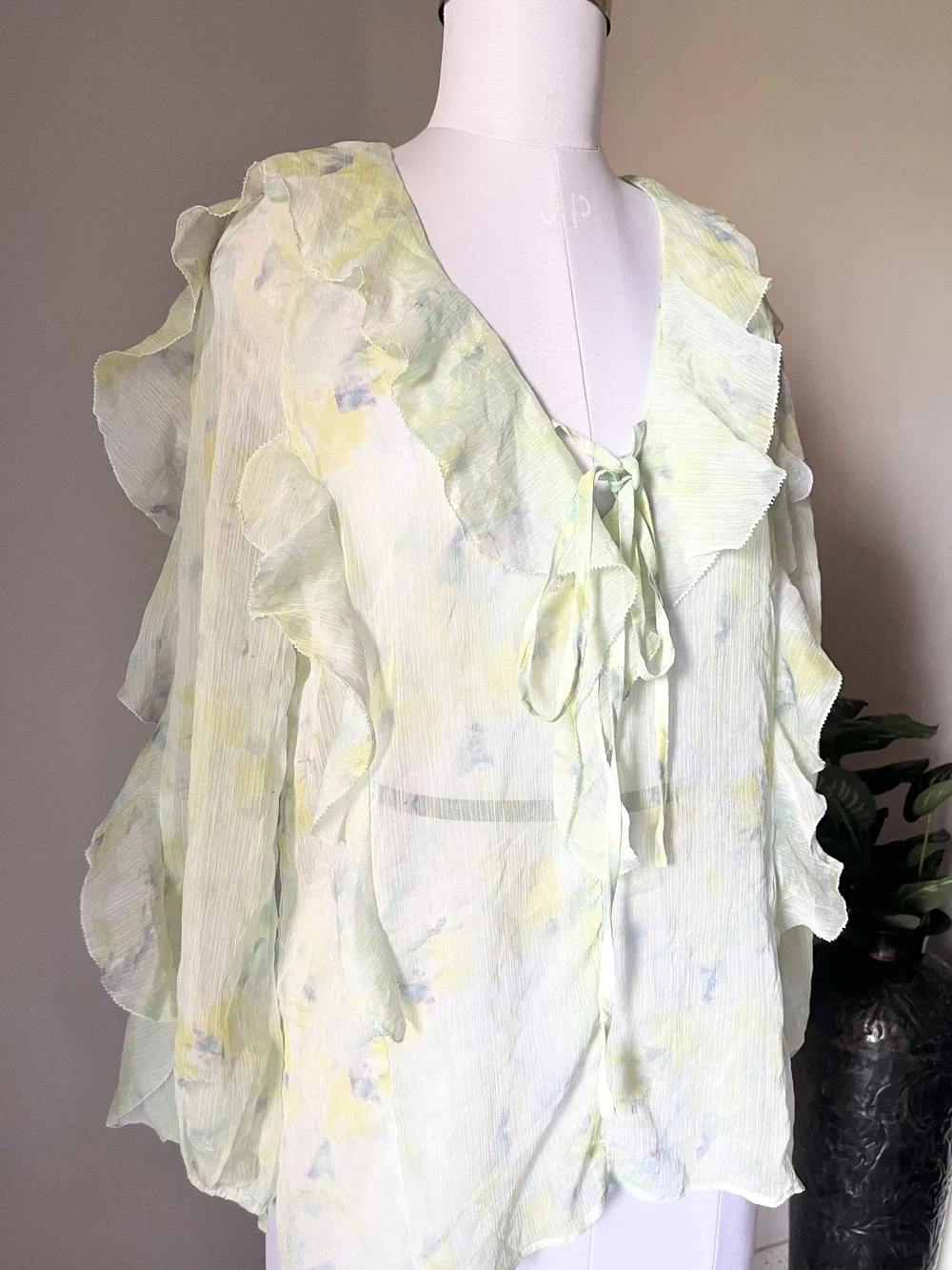 Tie-dye sheer top  thumbnail view 4