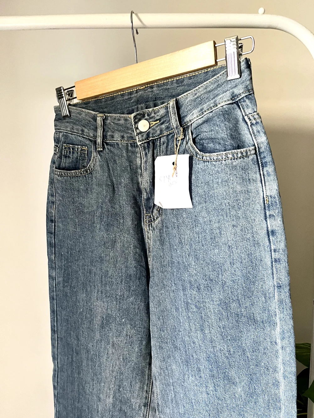 Blue highwaist Straightfit  Denim  thumbnail view 5