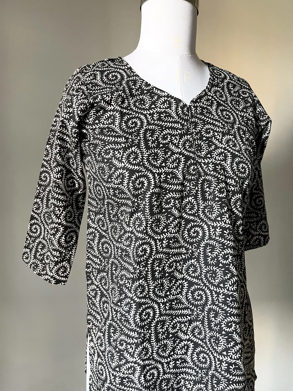 Paisley print handmade kurti thumbnail view 2