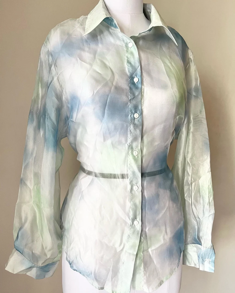 Tie-dye Organza shirt  thumbnail view 4