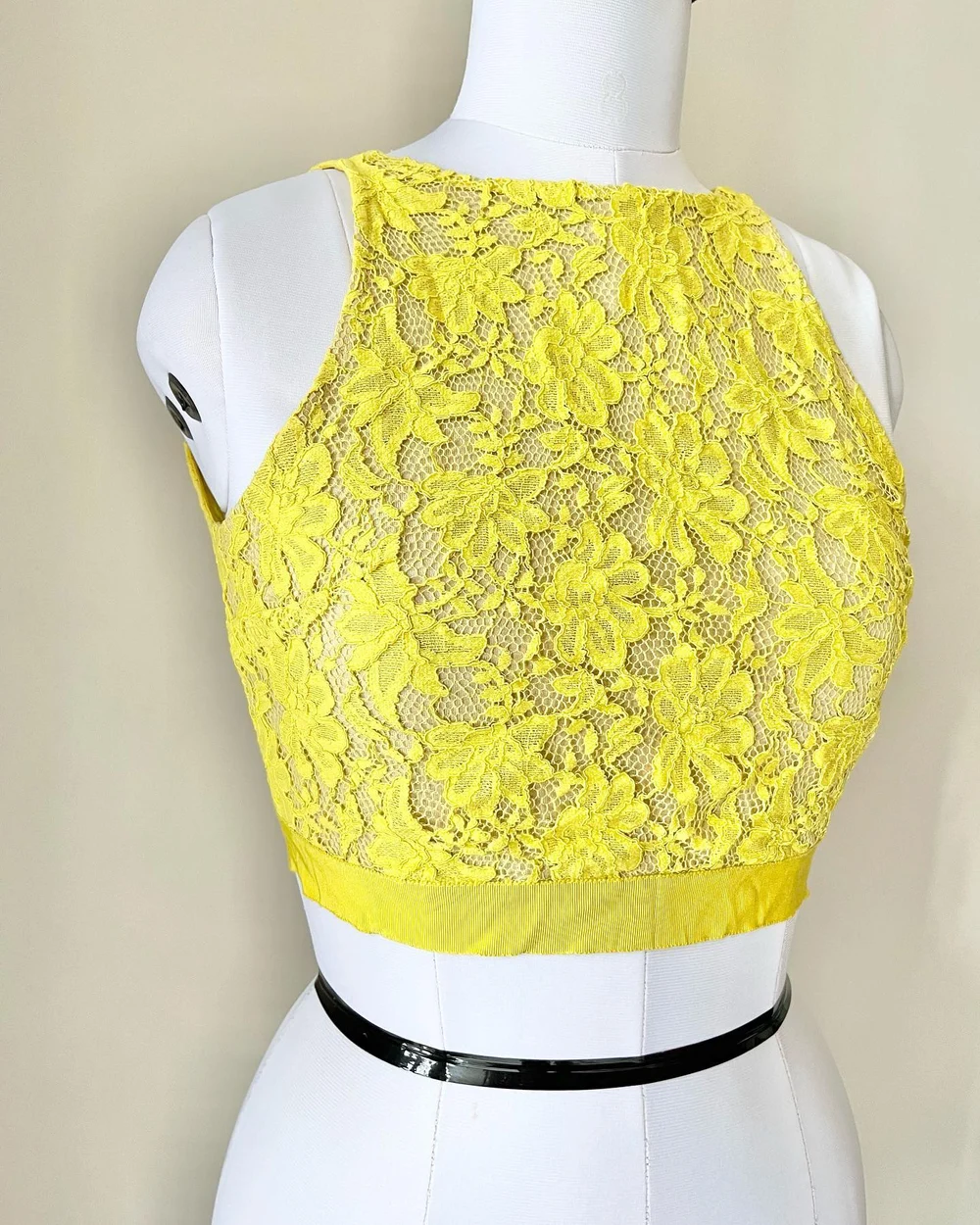 Zara Yellow lace top  thumbnail view 5
