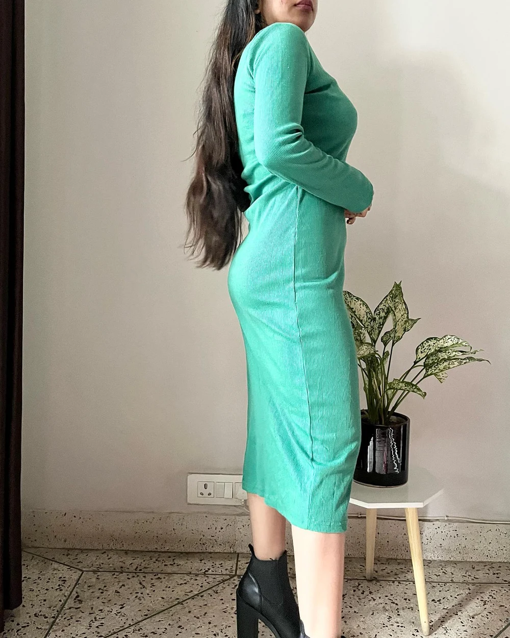 Green maxi dress  thumbnail view 2