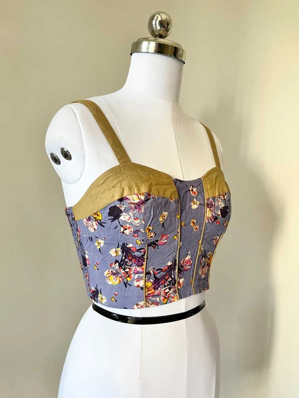 Printed corset top  thumbnail view 2