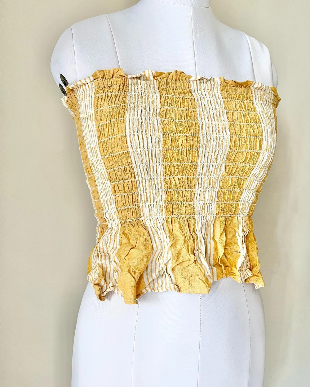 Yellow tube top  thumbnail view 4