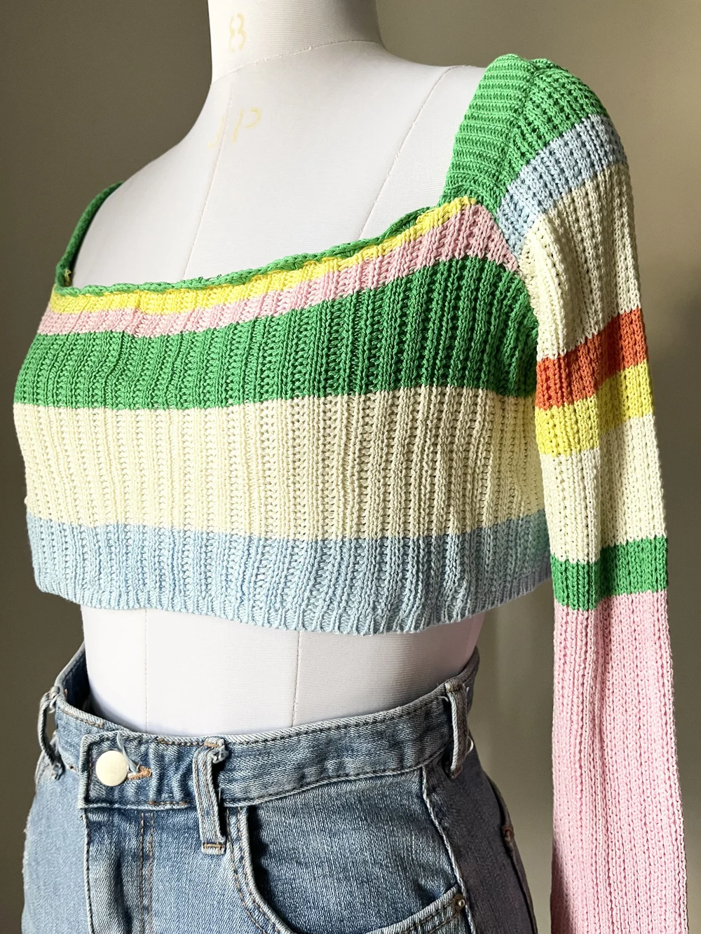 Multicolored rib top  thumbnail view 4