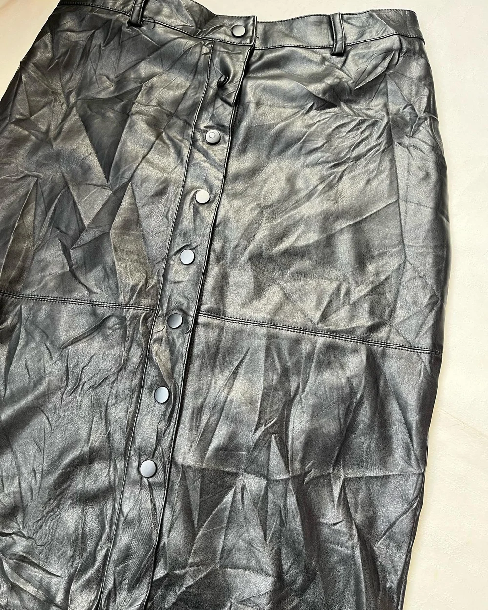 Leather midi skirt  thumbnail view 4