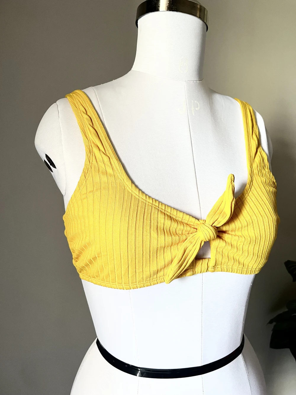 Yellow knot bikini top  thumbnail view 2