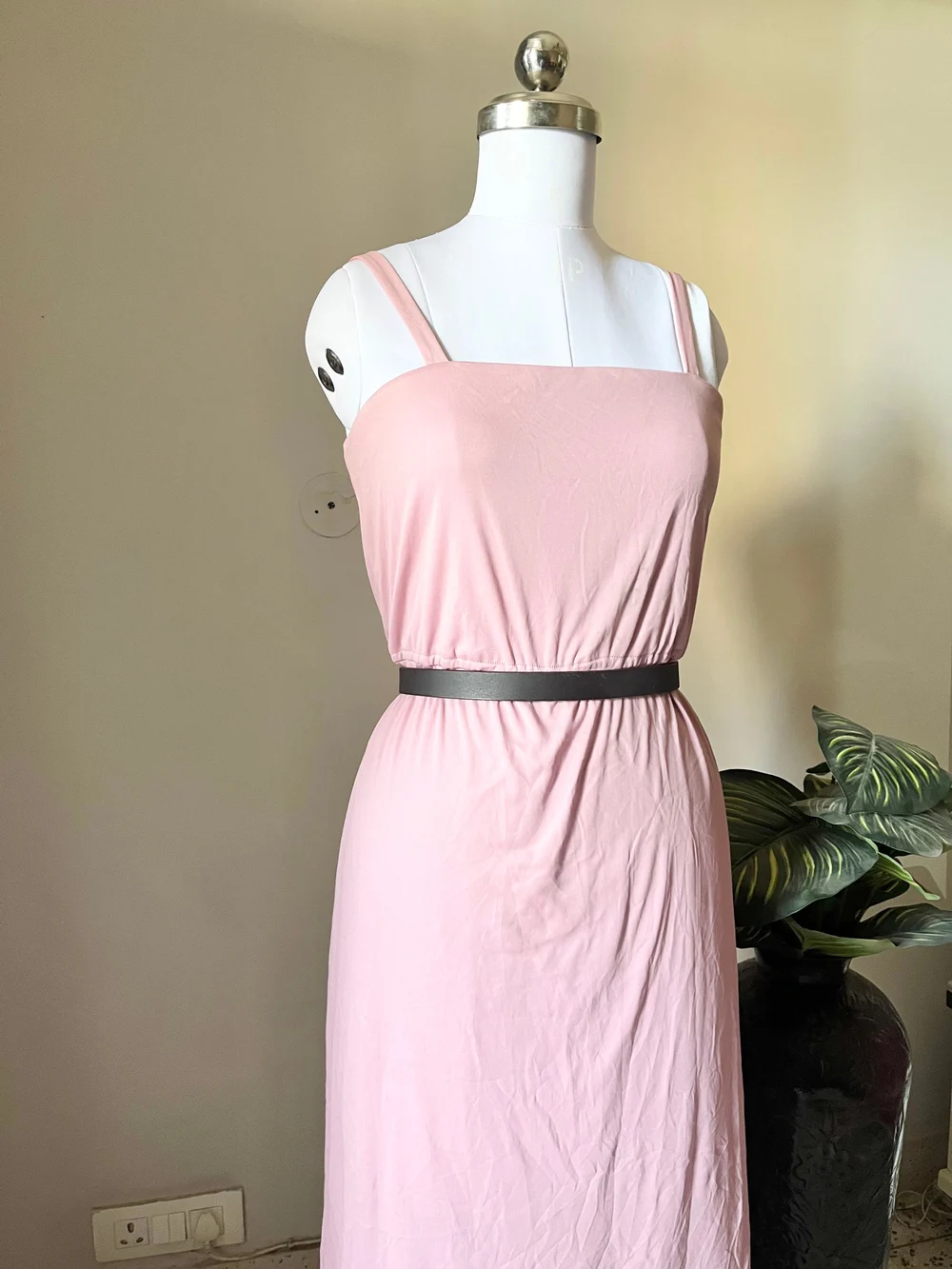 Pink maxi dress thumbnail view 2