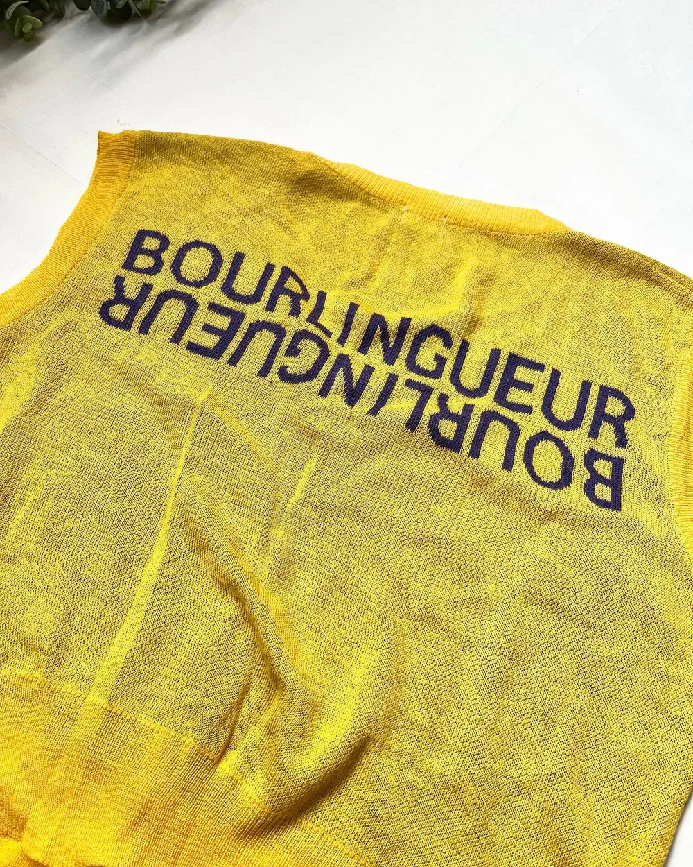 Yellow sweater vest  thumbnail view 2