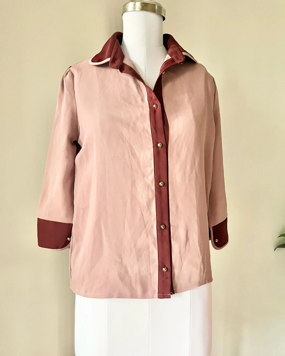 Peach contrast shirt  thumbnail view 2
