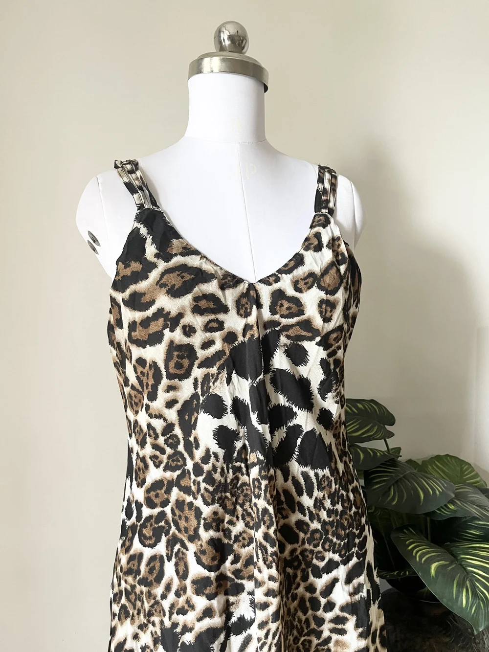 Animal print maxi dress thumbnail view 3