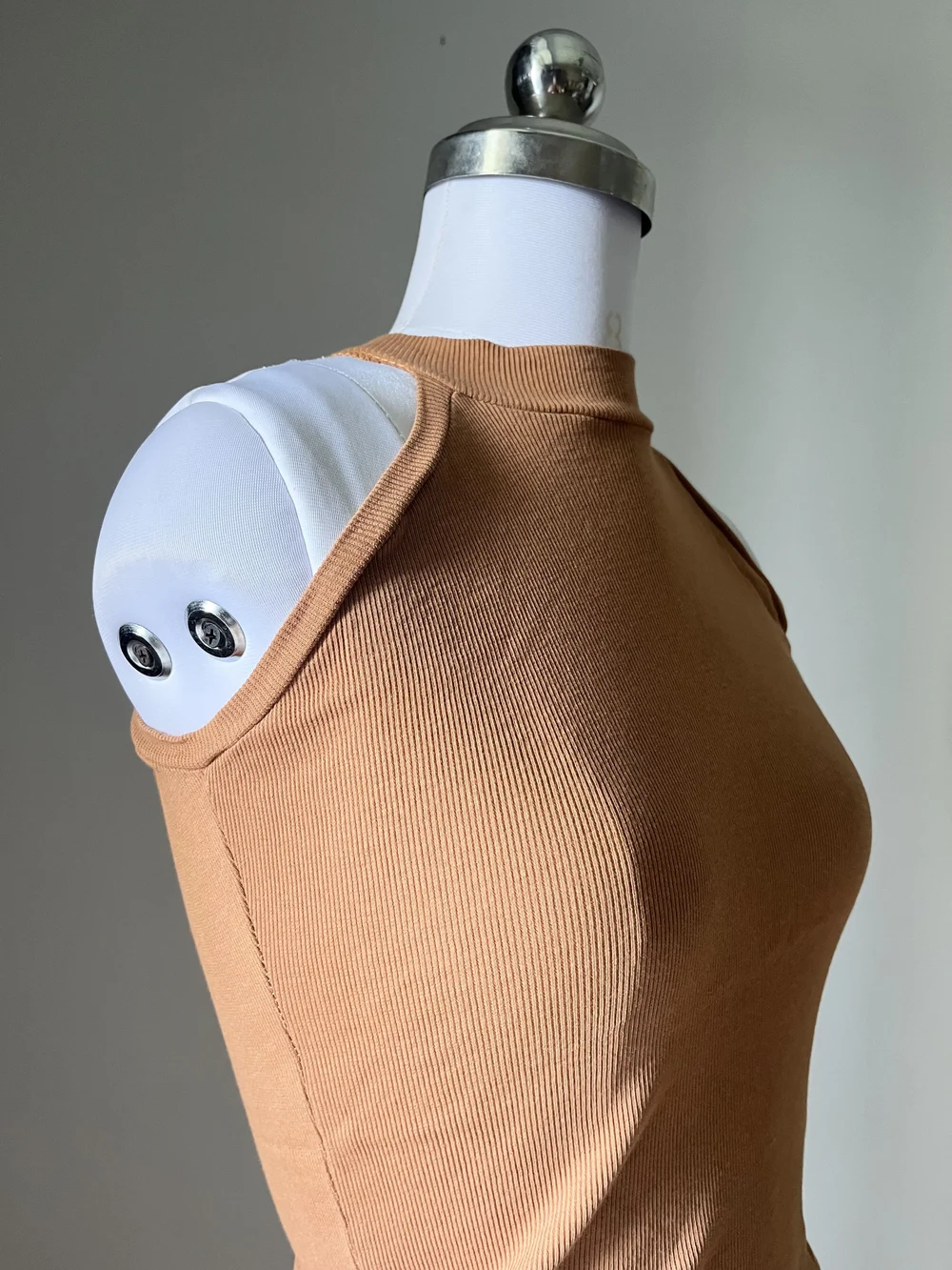 Halterneck brown top thumbnail view 4