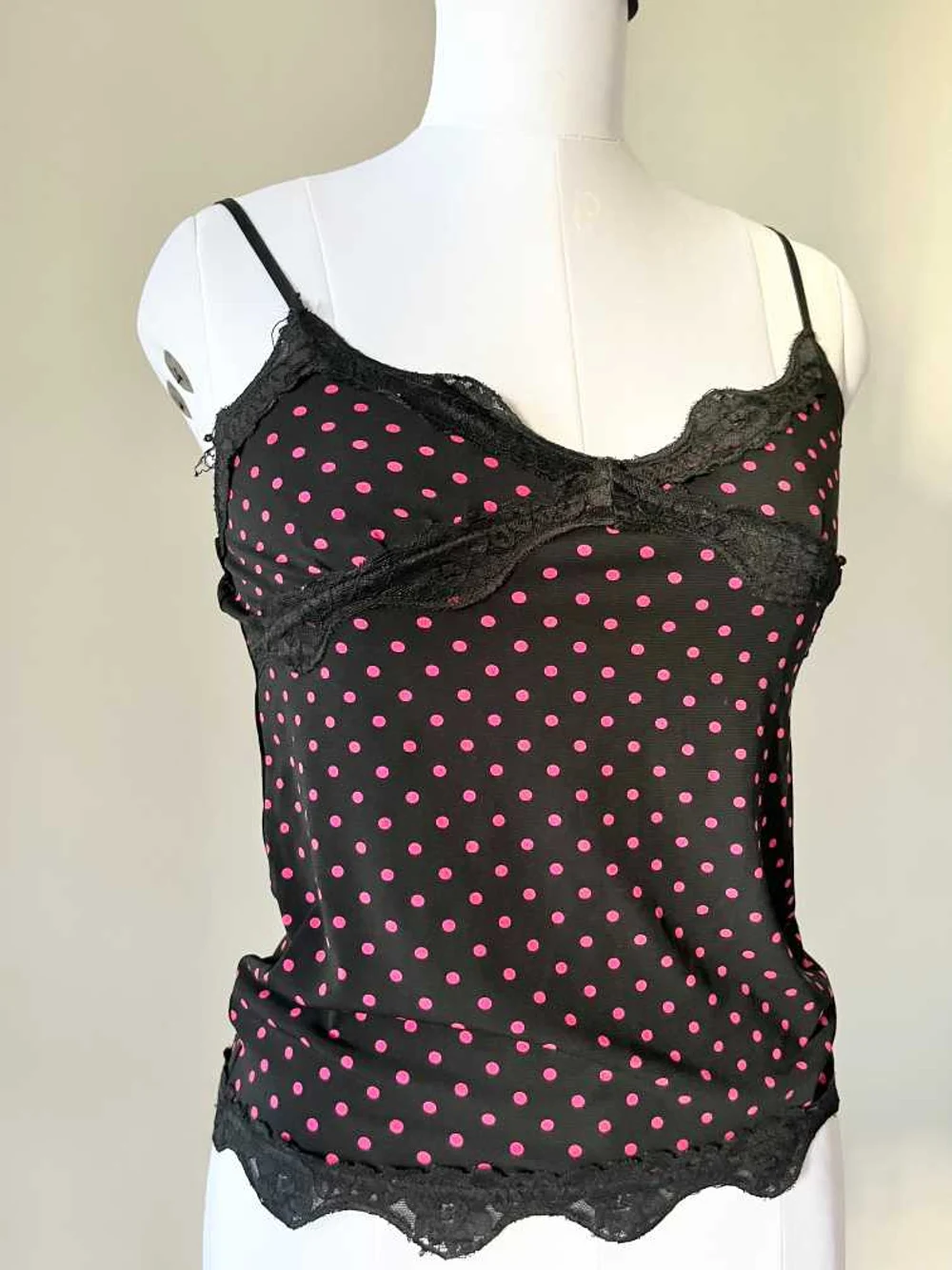 Polka dot cami top thumbnail view 4