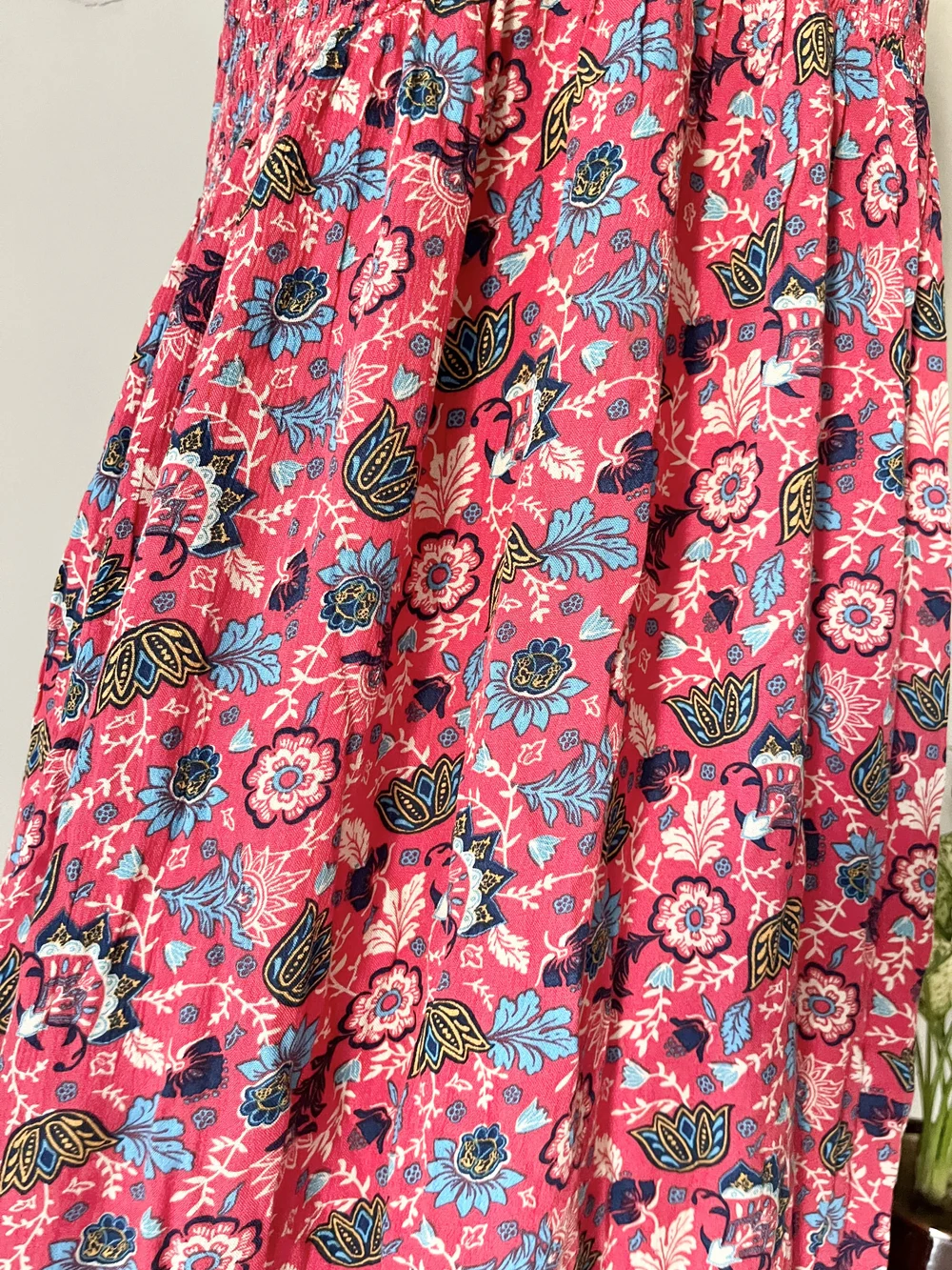 Printed tube tie-up maxi dress thumbnail view 4