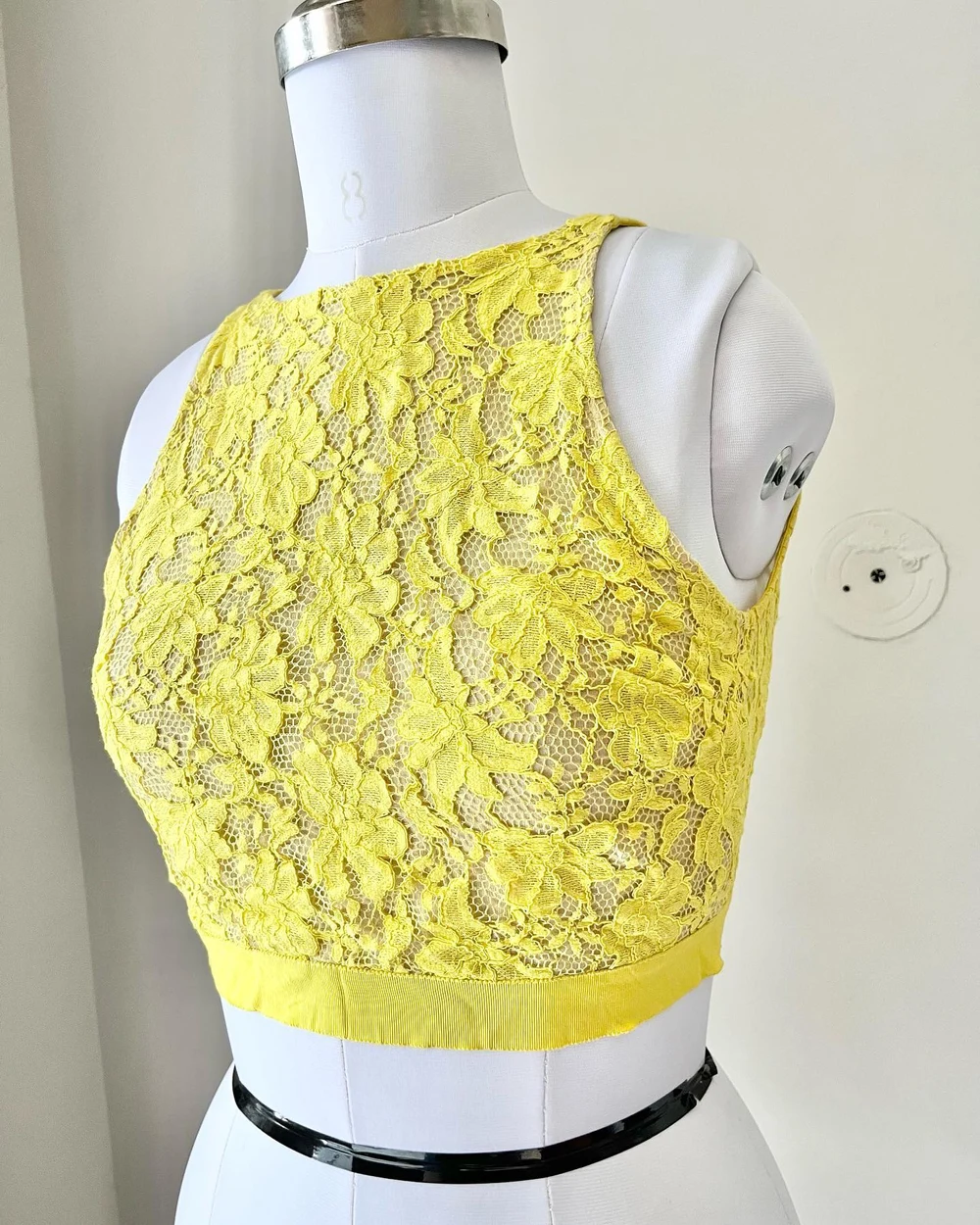 Zara Yellow lace top  thumbnail view 3