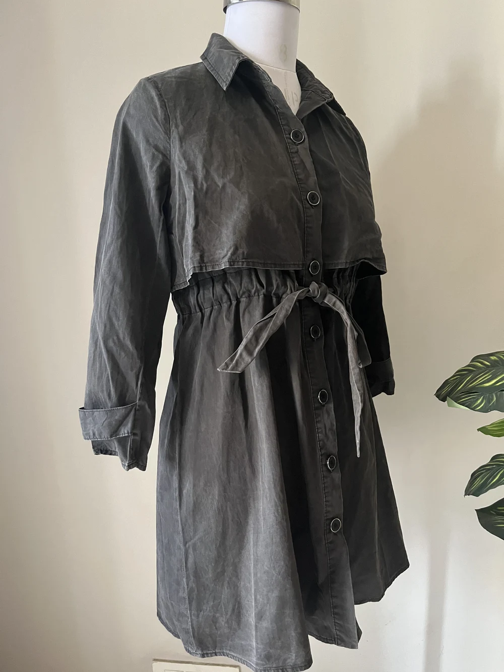 Black cape style dress  thumbnail view 4