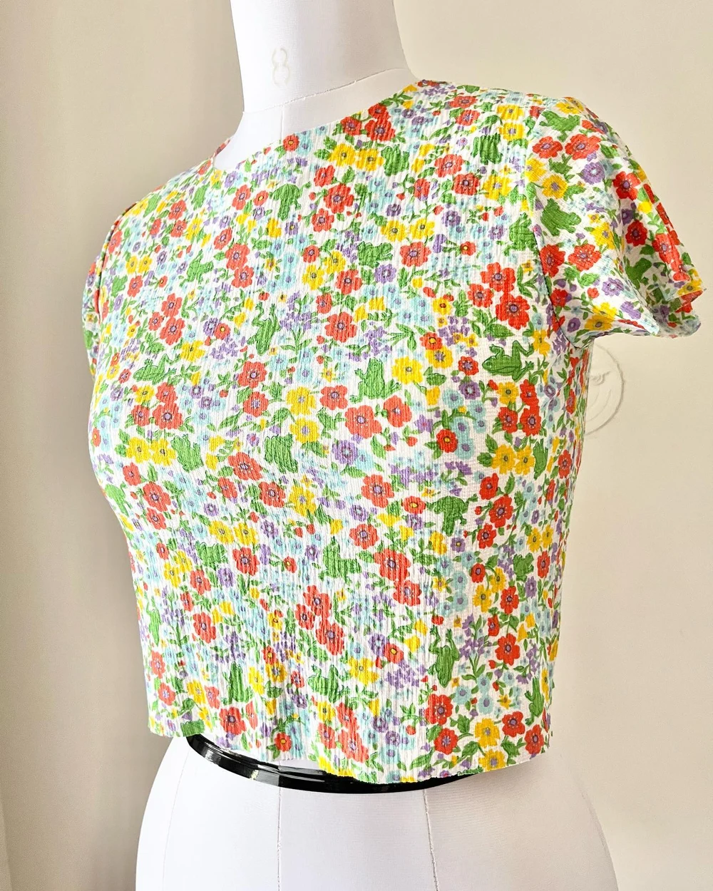 Floral Korean tee  thumbnail view 3