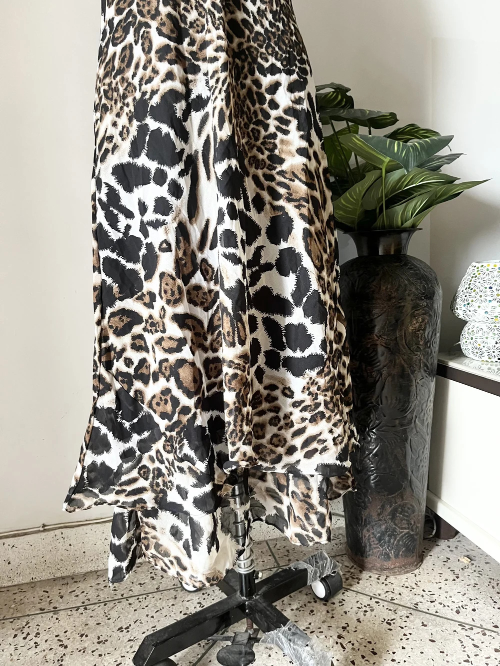 Animal print maxi dress thumbnail view 2
