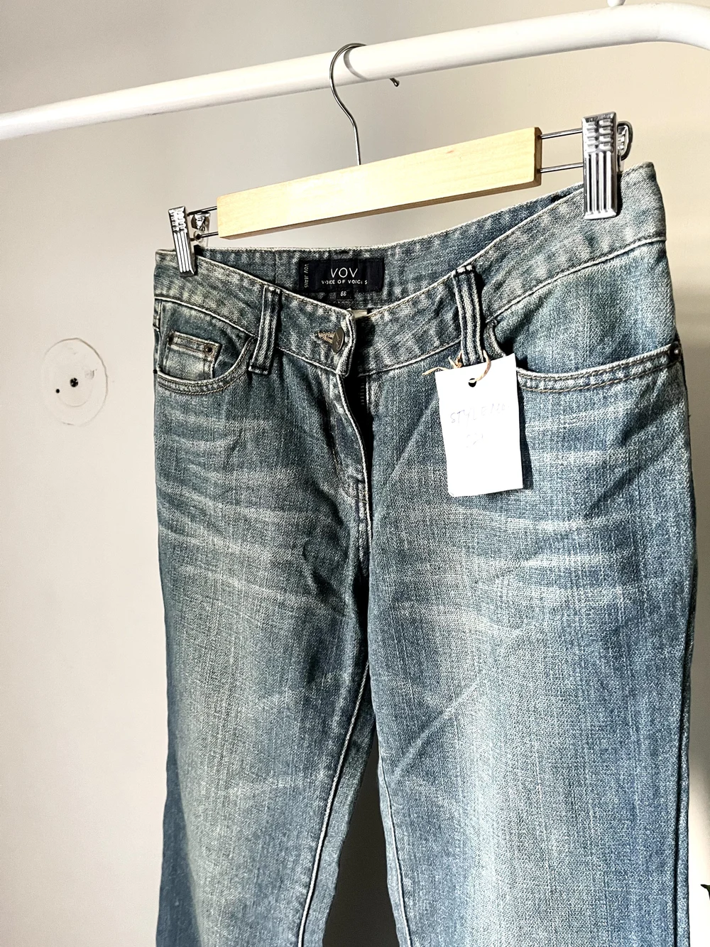 Vintage y2k bell bottom denim  thumbnail view 2