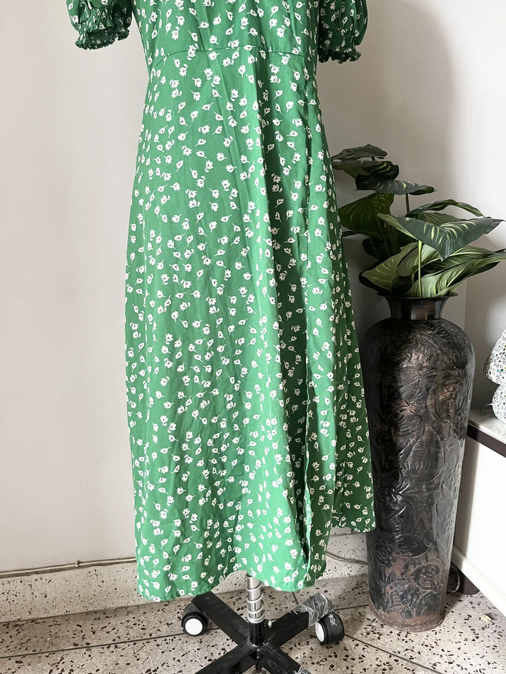 Floral green maxi dress  thumbnail view 5