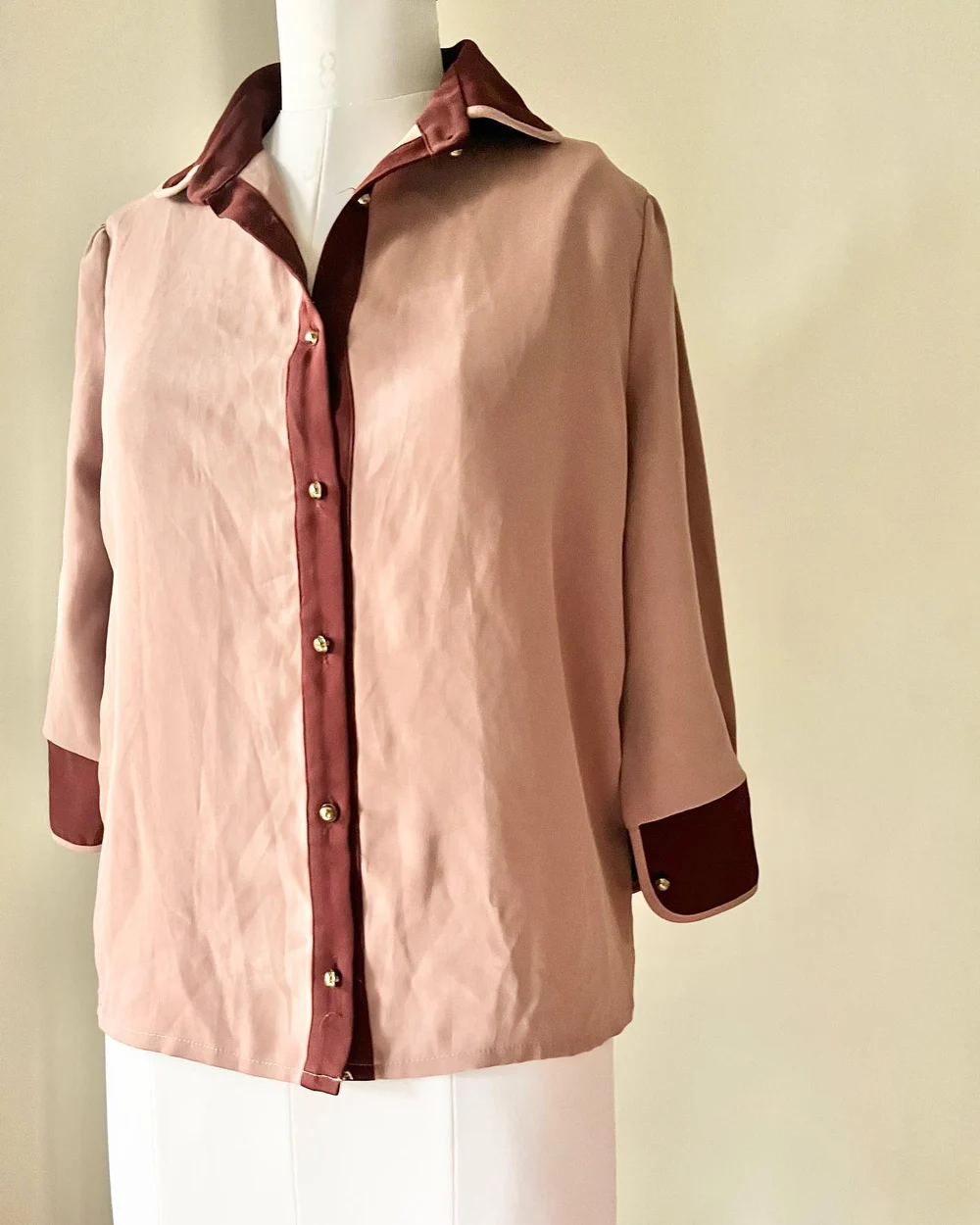 Peach contrast shirt  thumbnail view 3