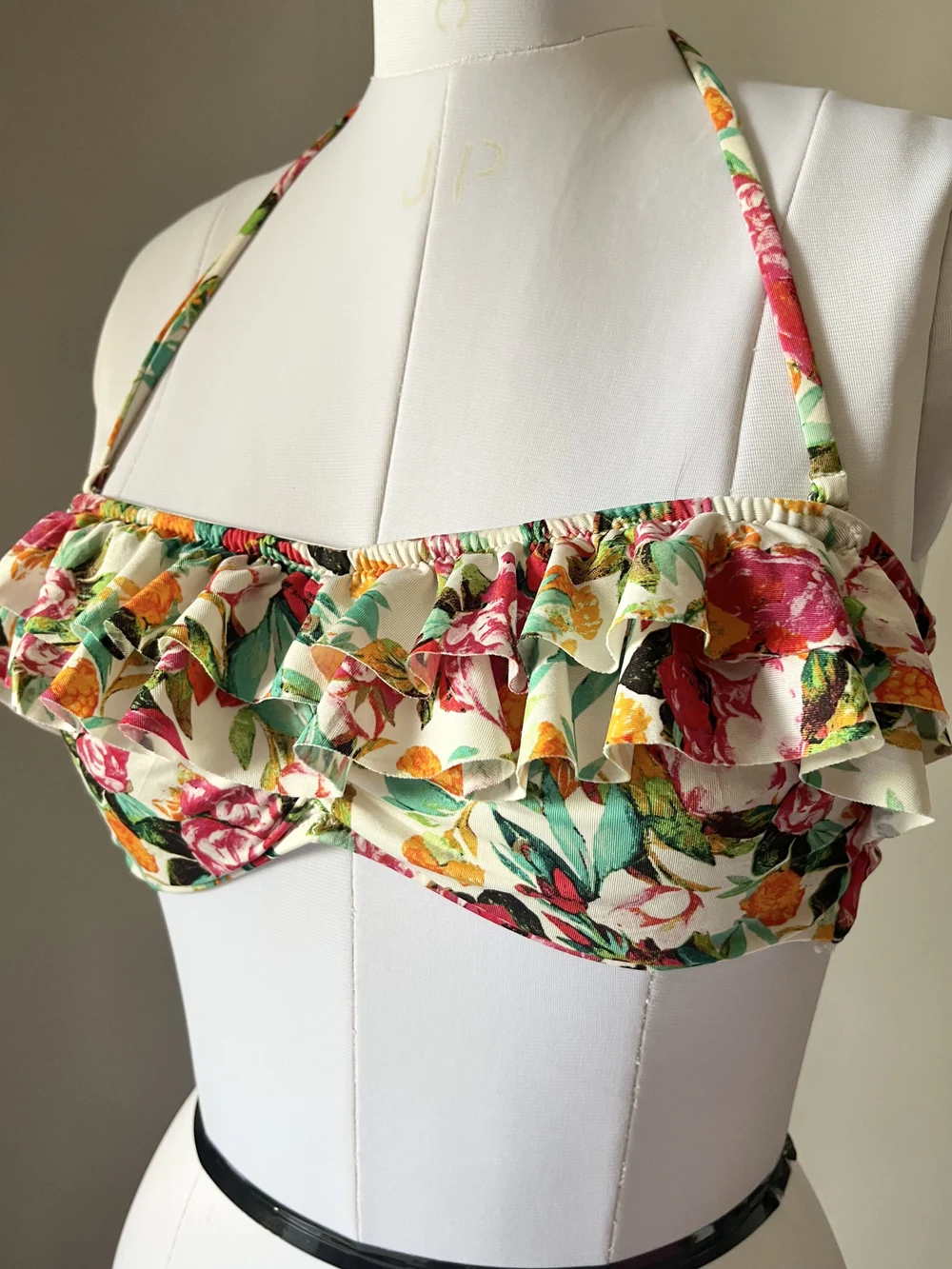 Floral Ruffle bikini top thumbnail view 4