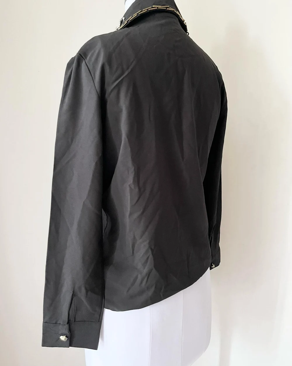 Black heavy work collar shirt  thumbnail view 7
