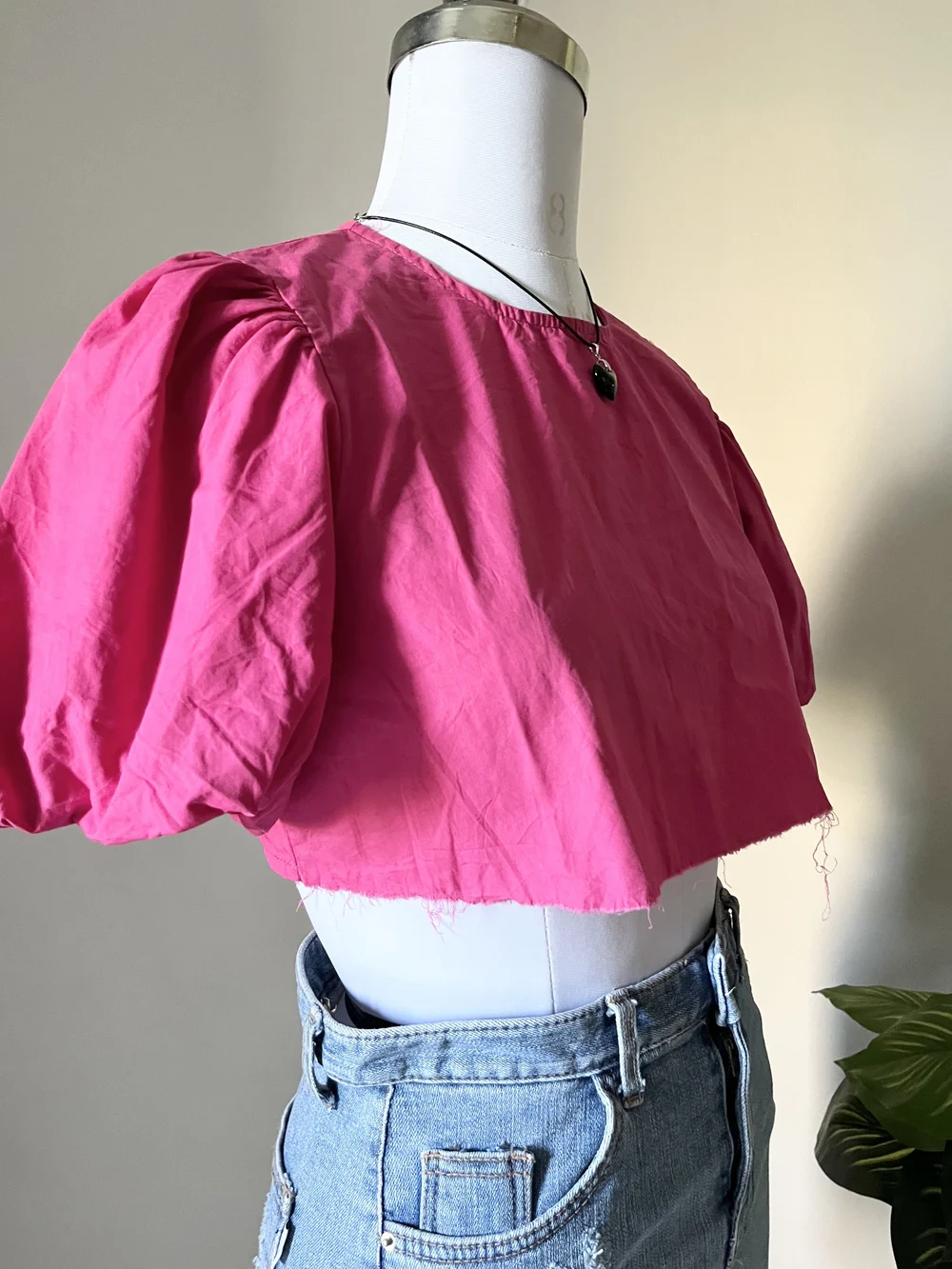Pink Crop top  thumbnail view 3