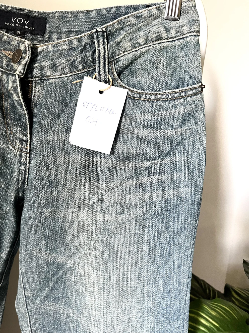 Charcoal blue straight fit jeans  thumbnail view 2